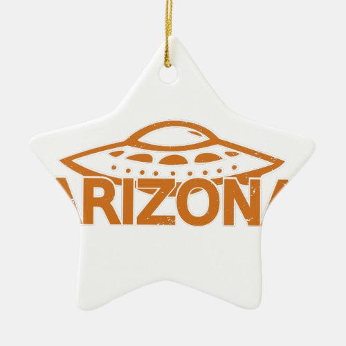 Arizona UFO Ceramic Ornament