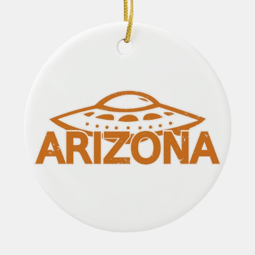 Arizona UFO Ceramic Ornament