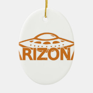 Arizona UFO Ceramic Ornament
