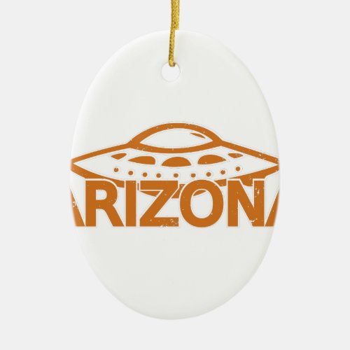 Arizona UFO Ceramic Ornament