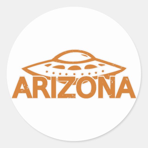 Arizona UFO Classic Round Sticker