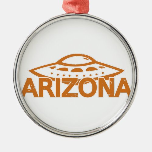 Arizona UFO Metal Ornament