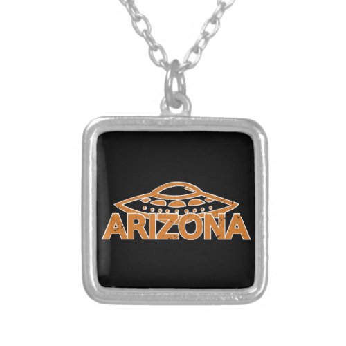 Arizona UFO Silver Plated Necklace