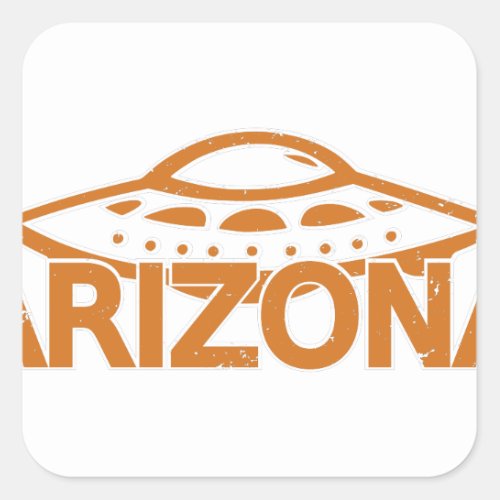 Arizona UFO Square Sticker