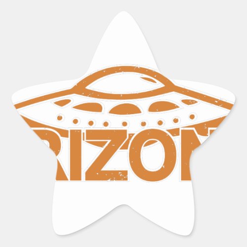 Arizona UFO Star Sticker