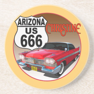 Arizona US Route 666 - Christine Drink Coaster