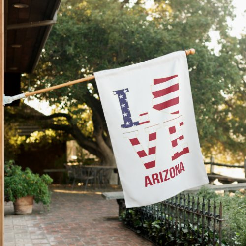 Arizona US state love House Flag