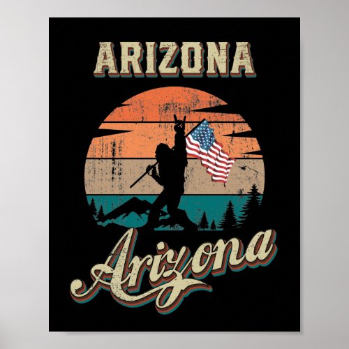 Arizona USA Flag Poster