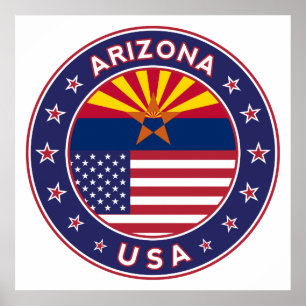 Arizona, USA states Poster