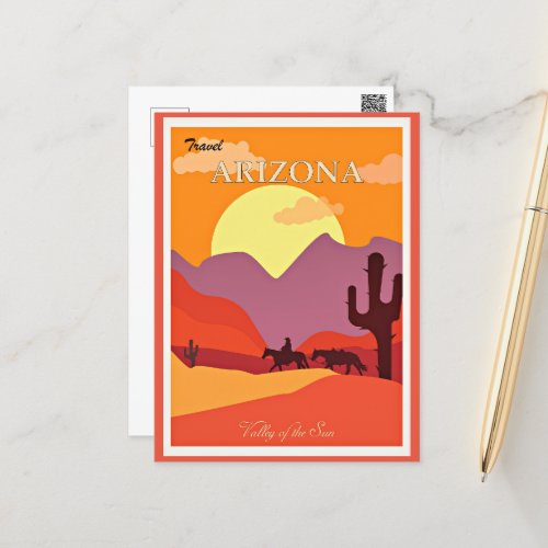 Arizona Valley of the Sun Postcard