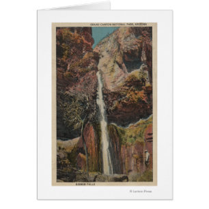 Arizona - View of Ribbon Falls in Grand Canyon Cards