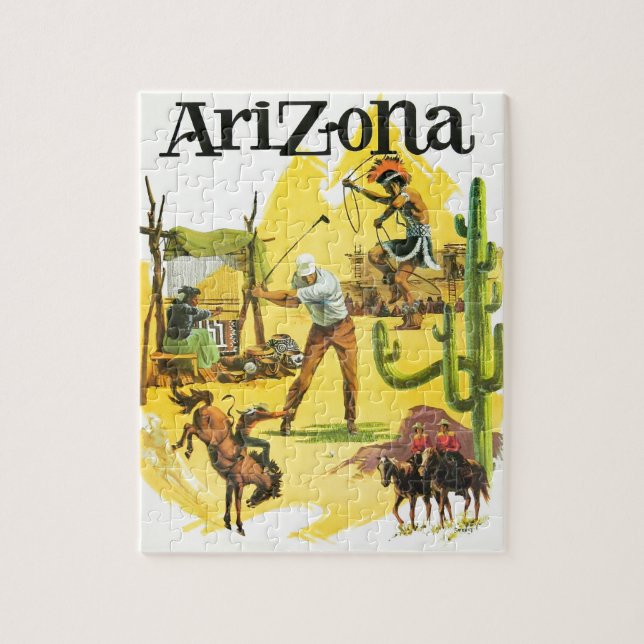 Arizona Vintage Advertising Jigsaw Puzzle (Vertical)
