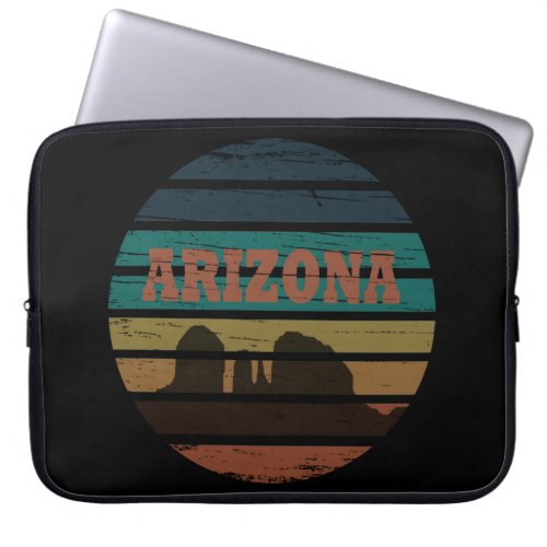 arizona vintage sunset landscape az laptop sleeve
