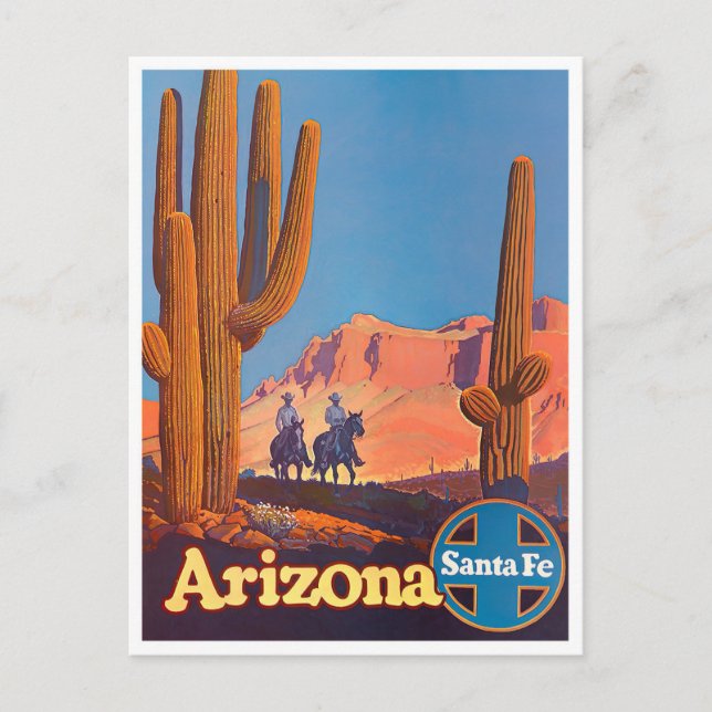 Arizona vintage travel postcard (Front)