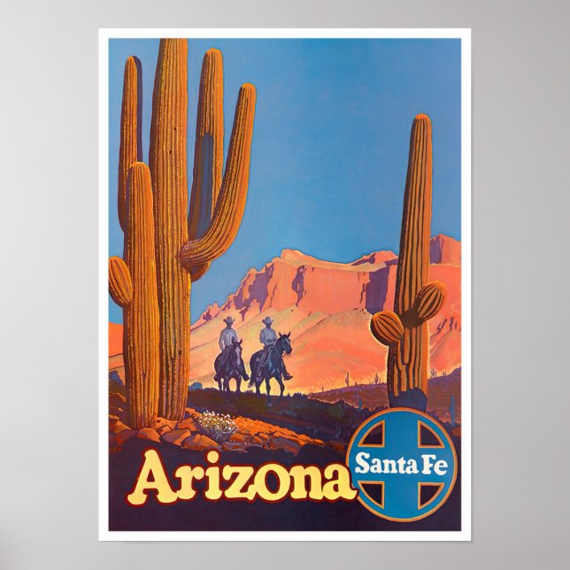 Arizona vintage travel poster (Front)