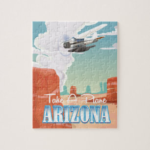 Arizona vintage travel poster jigsaw puzzle