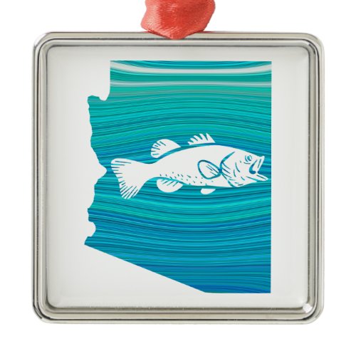 Arizona Wave Fishing Metal Ornament