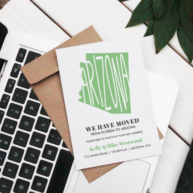 ARIZONA We've moved New address New Home  Postcard (Creator Uploaded)