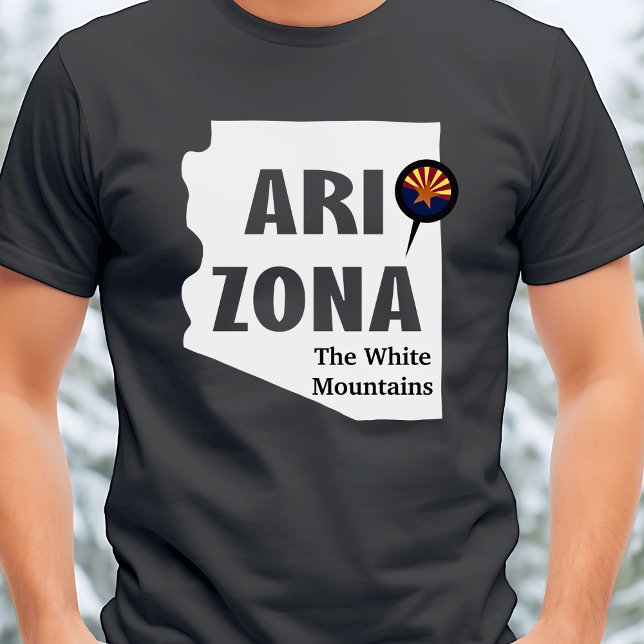 Arizona White Mountains Starburst Locator T-Shirt (Creator Uploaded)