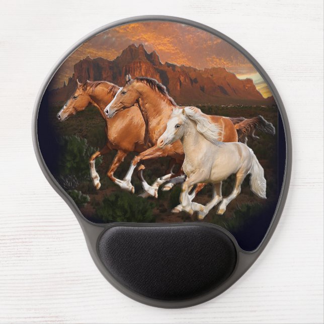 Arizona Wild horses Gel Mouse Pad (Front)