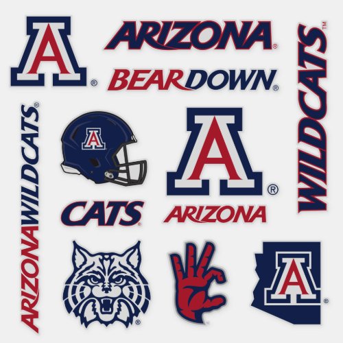 Arizona Wildcats Logos Sticker