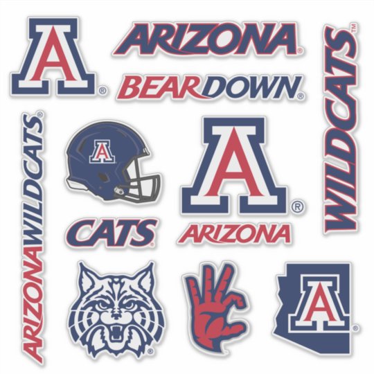 Arizona Wildcats Logos Sticker | Zazzle.com