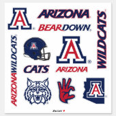 Arizona Wildcats Logos Sticker | Zazzle