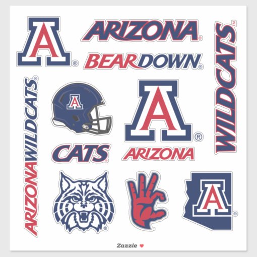 Arizona Wildcats Logos Sticker 