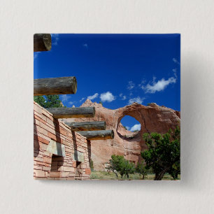 Arizona, Window Rock. Capital of the Navajo Pinback Button