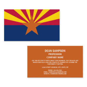 Arizonan Flag, Flag of Arizona Business Card
