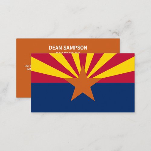 Arizonan Flag Flag of Arizona Business Card