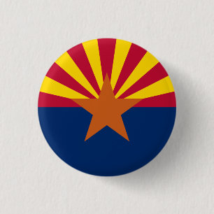 Arizonan Flag, Flag of Arizona Button