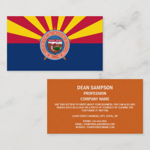 Arizonan Flag & Seal, Flag of Arizona Business Card
