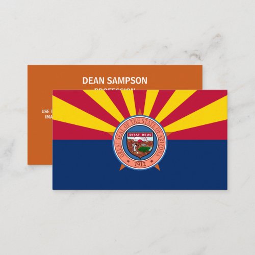 Arizonan Flag  Seal Flag of Arizona Business Card