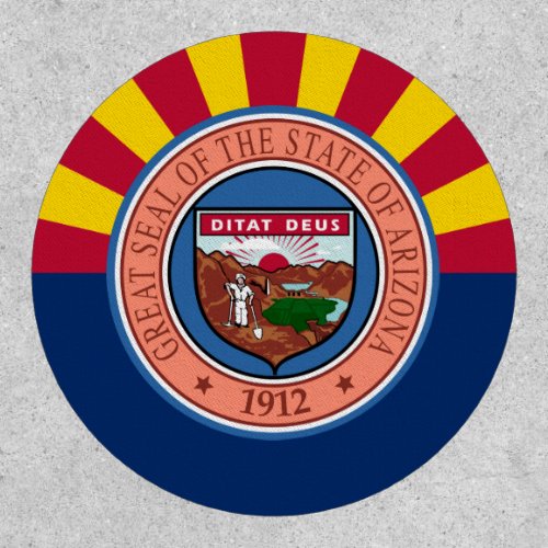 Arizonan Flag  Seal Flag of Arizona Patch