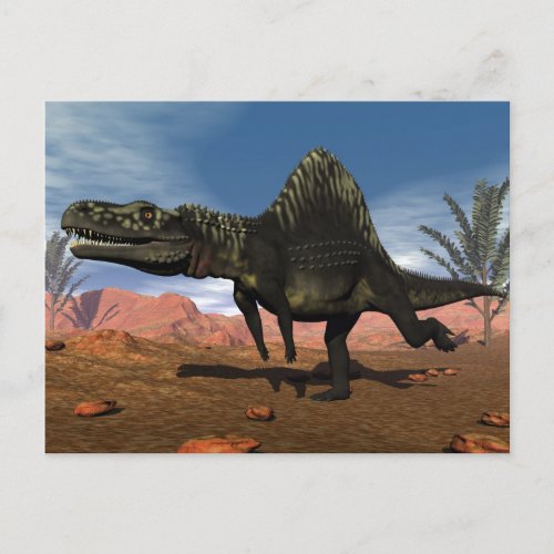 Arizonasaurus dinosaur _ 3D render Postcard