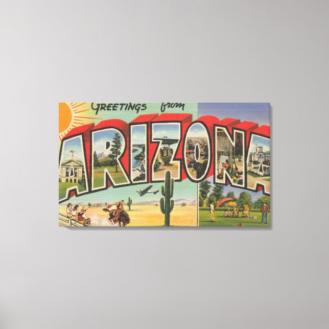 ArizonaThe SunLarge Letter ScenesArizona Canvas Print (Front)