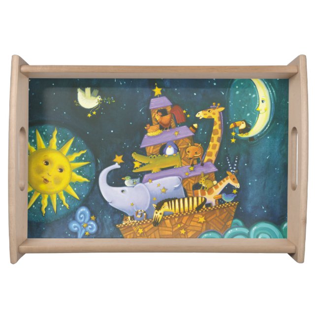 Ark At Night Serving Tray (Front)