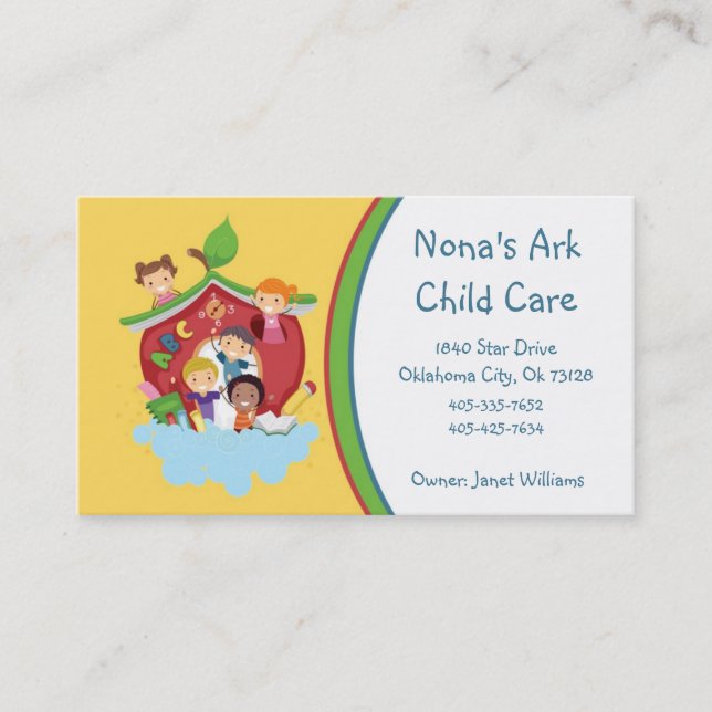 Ark Child Care Business Card (Front)