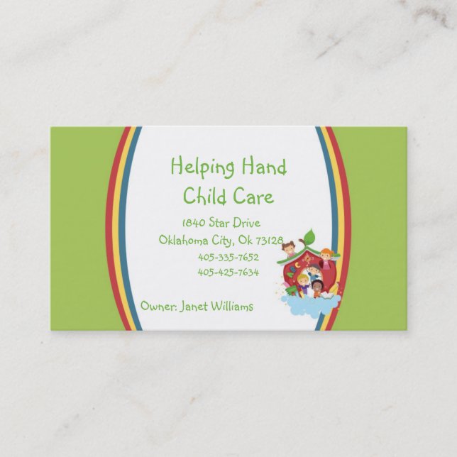 Ark Child Care Business Card (Front)