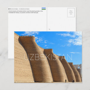 Ark Fortress, Bukhara, Uzbekistan Travel Postcard