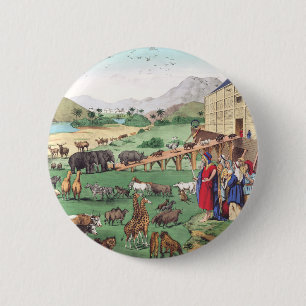 Ark of Noah with animals Button