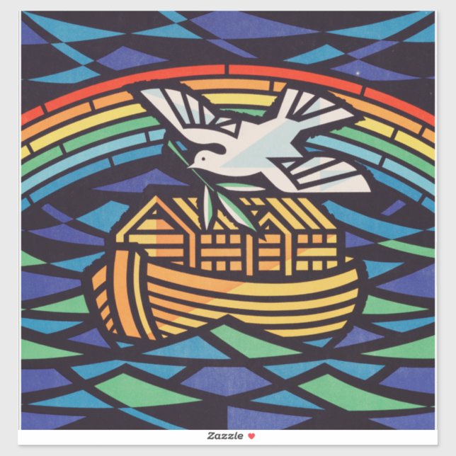 Ark of Noah with Holy Spirit Sticker (Sheet)