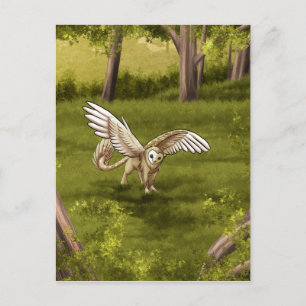 Arkaen - Barn Owl Gryphon Postcard