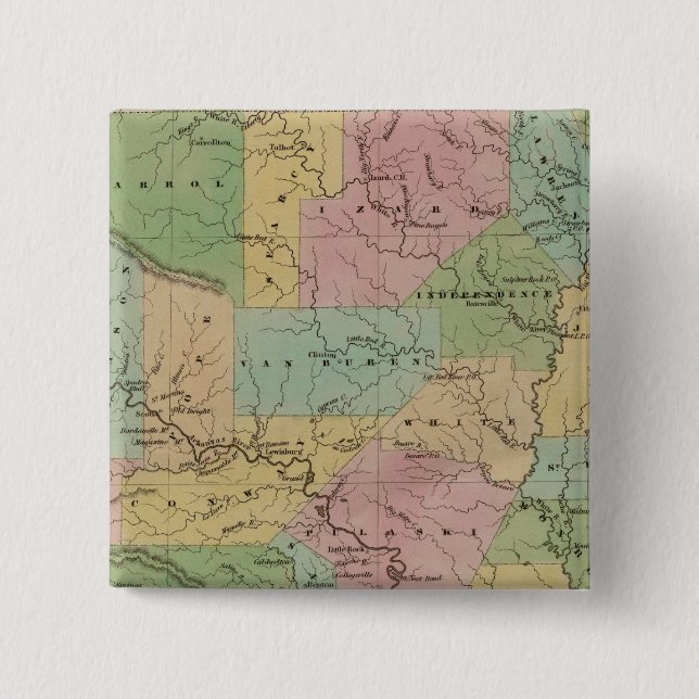 Arkansas 4 pinback button (Front)
