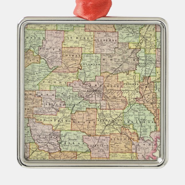 Arkansas 6 metal ornament (Front)