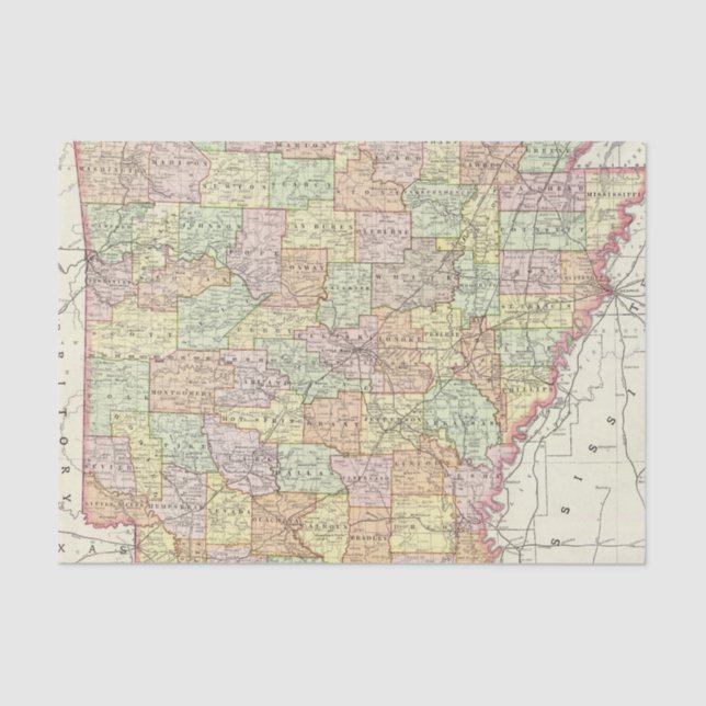 Arkansas 6 tissue paper (Front)