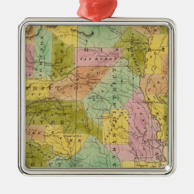 Arkansas 9 metal ornament (Front)