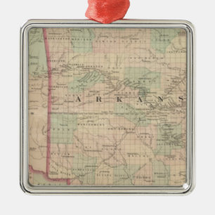 Arkansas and portion of Indian Territory Metal Ornament