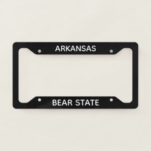 Arkansas Bear State License Plate Frame